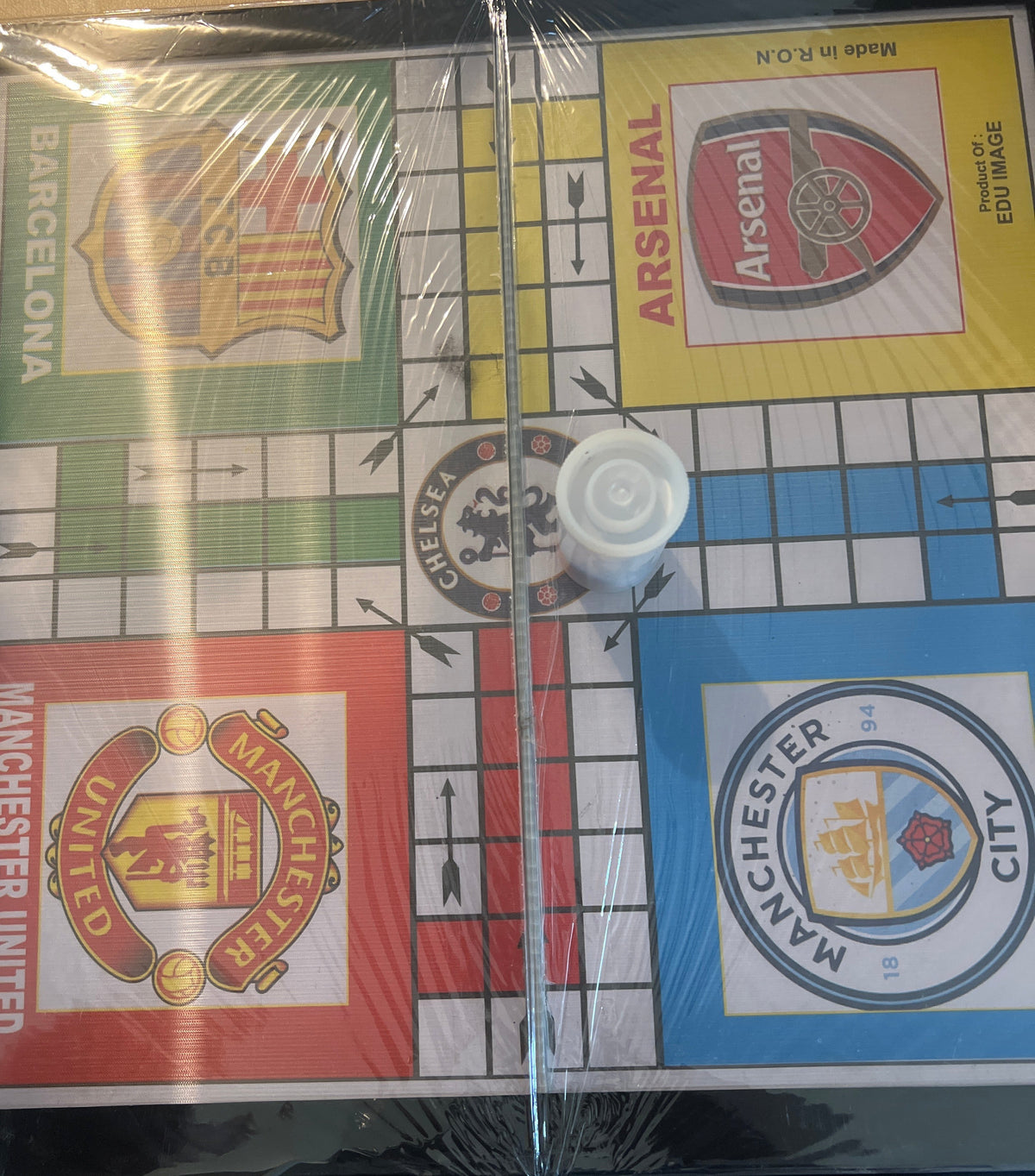 Foldable Football Club Ludo Board Game