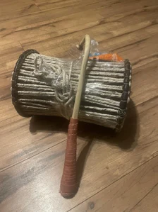 Nigerian Talking Drum Omele GanGan with wooden beater