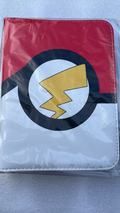 Multi-Pokémon dark 4-ring binder black with teal red and yellow Pokémon