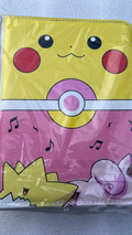 Poké Ball lightning bolt 4-ring binder red and white with yellow lightning