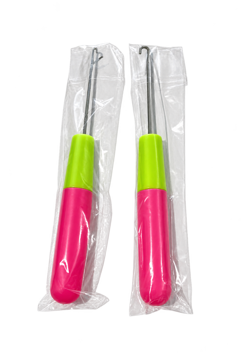 Latch Hook Crochet Needle – Pink & Green Handle