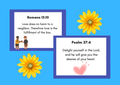 Bible Verse Memory Cards for Kids – sample cards showing Romans 13:10 and Psalm 37:4